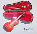Dollhouse Miniature 2-1/2" Violin